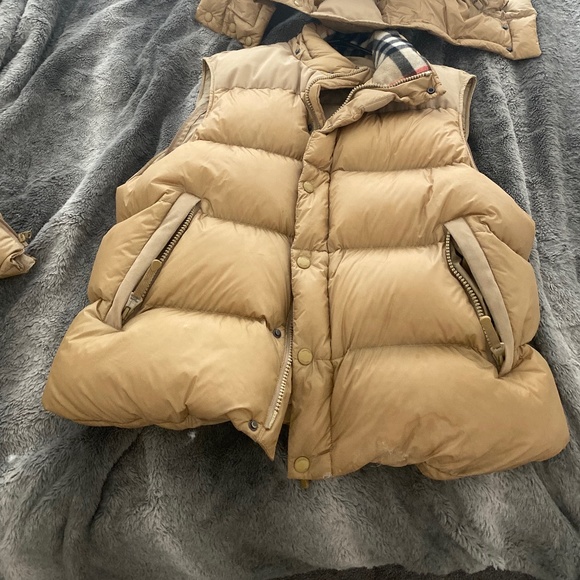 Burberry Puffer Jacket Burberry Vest Mens Yellow Men's Burberry